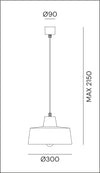 Officina 30 Iron Pendant