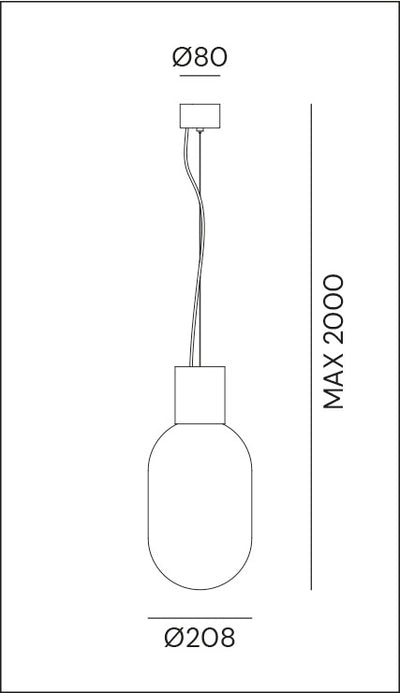 Bloom E27 Natural Brass/Satin Grey Pendant