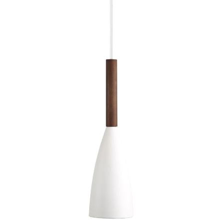 Pure 10 White Wood Pendant