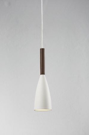 Pure 10 White Wood Pendant