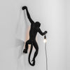 Hanging Left Black Monkey Lamp