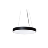 Akira Round Textured Black 4000K Suspended Ceiling Light