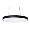 Akira Round Textured Black 4000K Suspended Ceiling Light