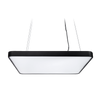 Akira Square Textured Black 3000K Suspended Ceiling Light