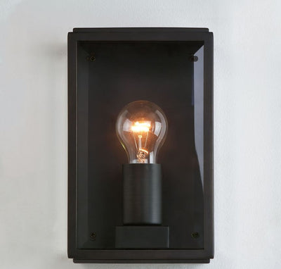 Homefield 160 Matt Black Wall Light