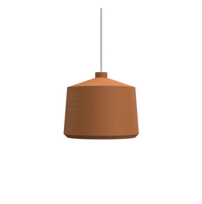 Flame 21 Terracotta Clay Pendant