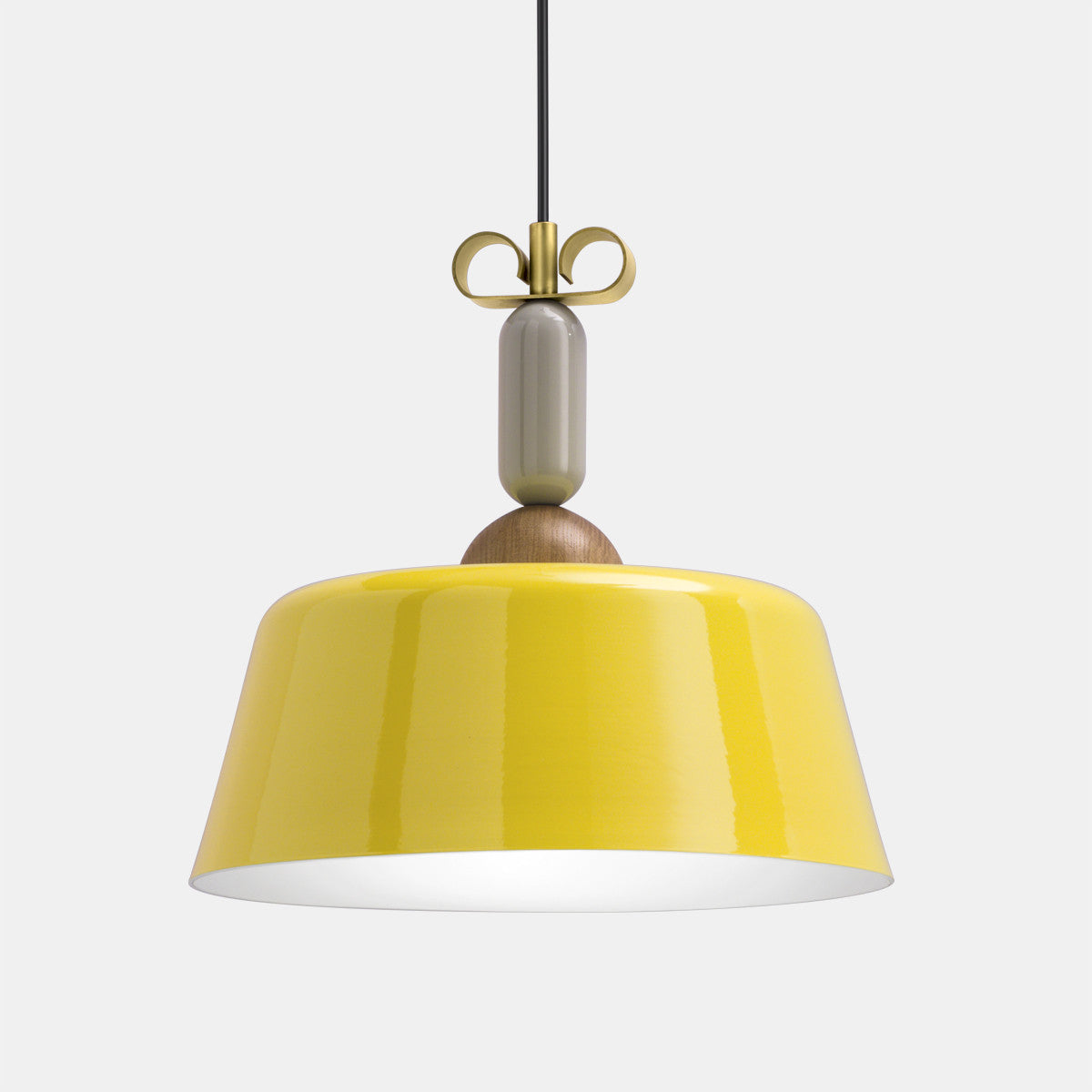 Bon Ton Rosa Brass/Yellow Pendant