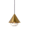 Cone Brass Pendant