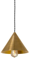 Cone Brass Pendant