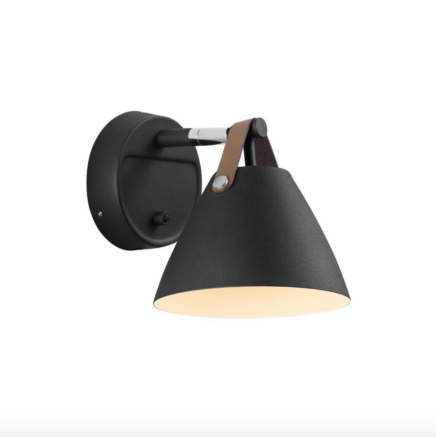 Strap 15 Black Wall Light