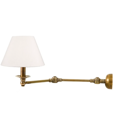 Roma Brass Swing Arm Sconce