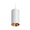 Titanium Suspended Textured White/Gold Downlight