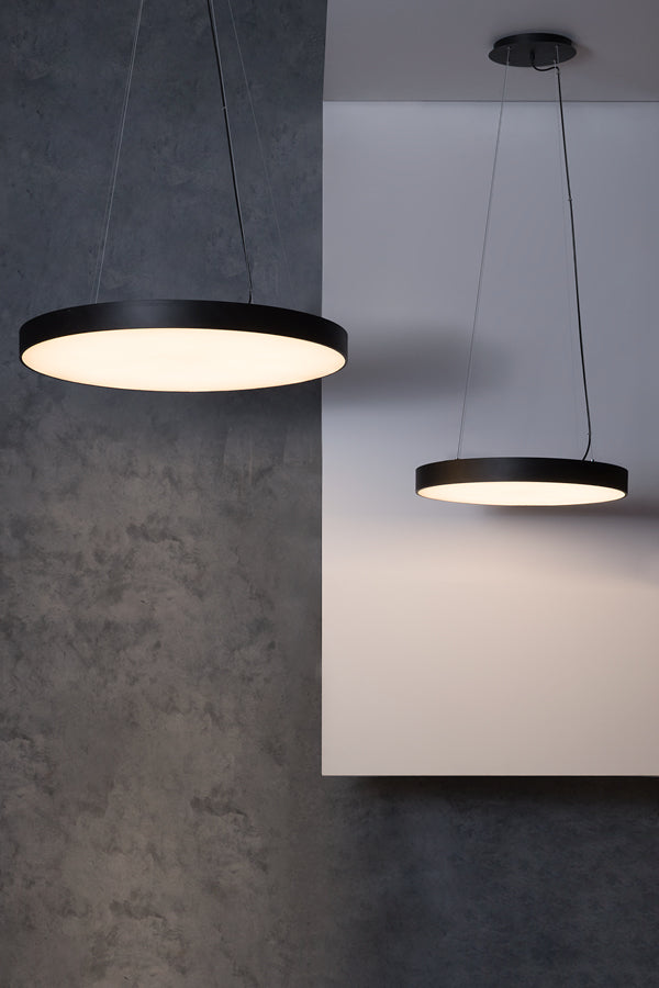 Round black on sale ceiling light