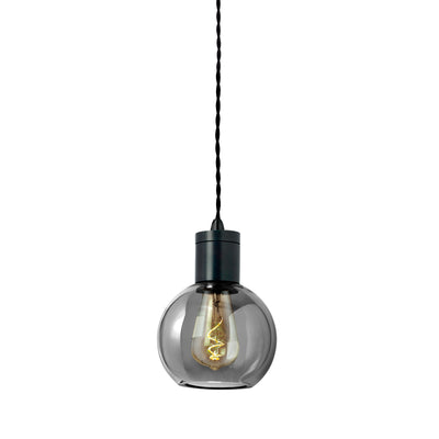 Sphere Glass Brass Pendant