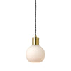 Sphere Glass Brass Pendant