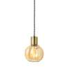 Sphere Glass Brass Pendant