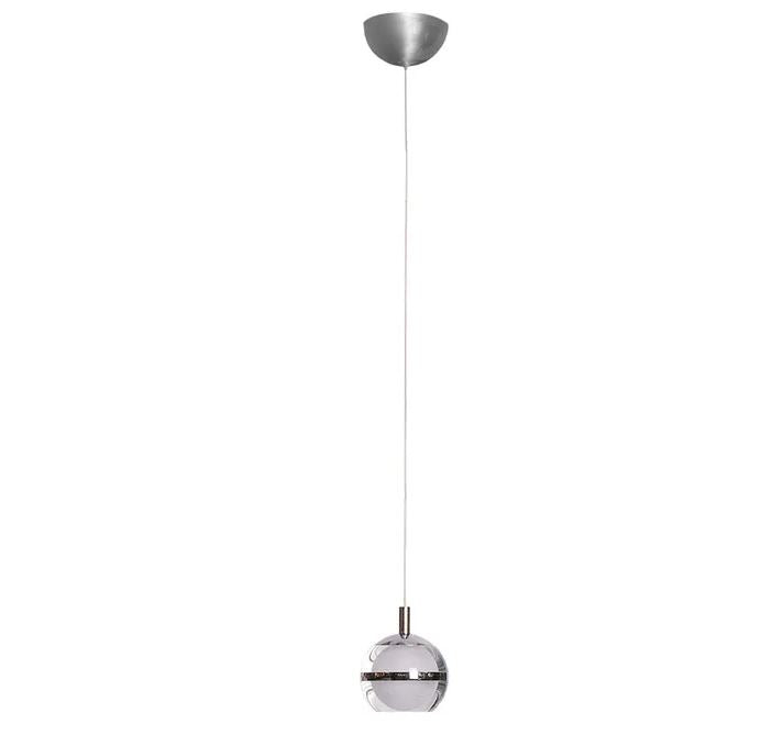 Sphere Chrome 5000K Single LED Pendant