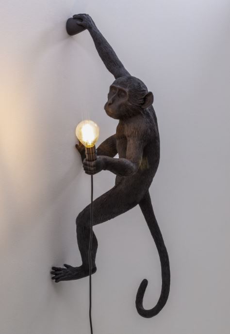 Antique deals monkey lamp