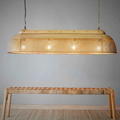 Arrow Antique Brass Long Ceiling Pendant