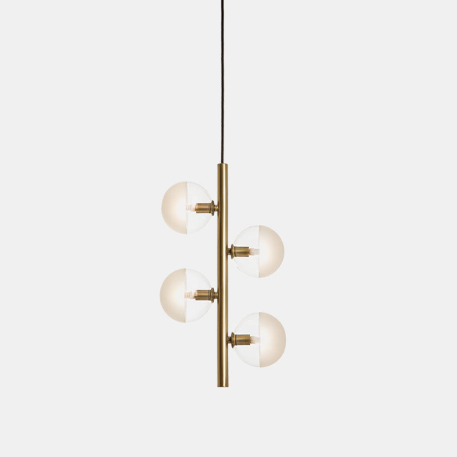 Molecola Natural Brass Pendant